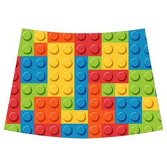 Lego Bricks, Colorful Dots Background Kids  Midi Sailor Dress from ArtsNow.com Front Skirt