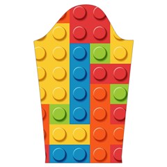 Lego Bricks, Colorful Dots Background Kids  Long Sleeve Velvet Lounge Robe from ArtsNow.com Sleeve Right