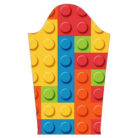 Lego Bricks, Colorful Dots Background Kids  Long Sleeve Velvet Lounge Robe from ArtsNow.com Sleeve Left