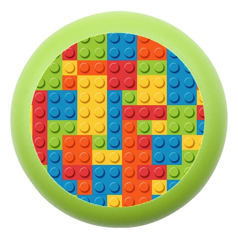 Lego Bricks, Colorful Dots Background Dento Box with Mirror from ArtsNow.com Front