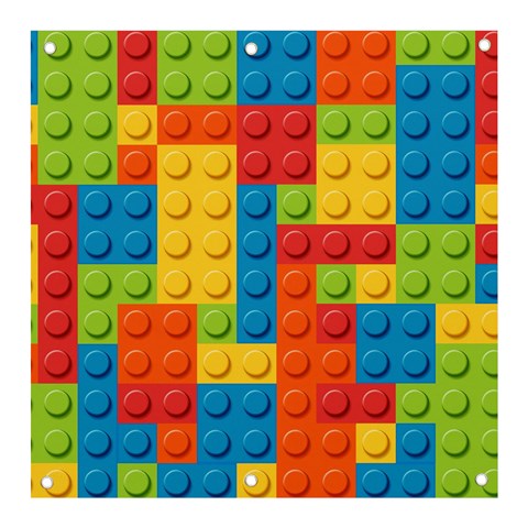 Lego Bricks, Colorful Dots Background Banner and Sign 3  x 3  from ArtsNow.com Front