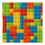 Lego Bricks, Colorful Dots Background Banner and Sign 3  x 3 