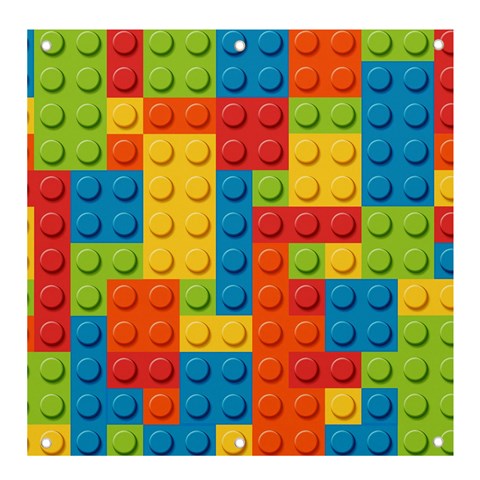 Lego Bricks, Colorful Dots Background Banner and Sign 4  x 4  from ArtsNow.com Front