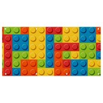 Lego Bricks, Colorful Dots Background Banner and Sign 8  x 4 