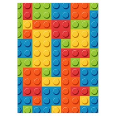 Lego Bricks, Colorful Dots Background Playing Cards Single Design (Rectangle) with Custom Box from ArtsNow.com Card