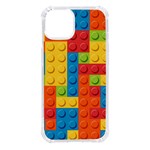 Lego Bricks, Colorful Dots Background iPhone 14 TPU UV Print Case