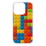 Lego Bricks, Colorful Dots Background iPhone 14 Pro TPU UV Print Case