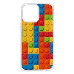 Lego Bricks, Colorful Dots Background iPhone 14 Pro Max TPU UV Print Case