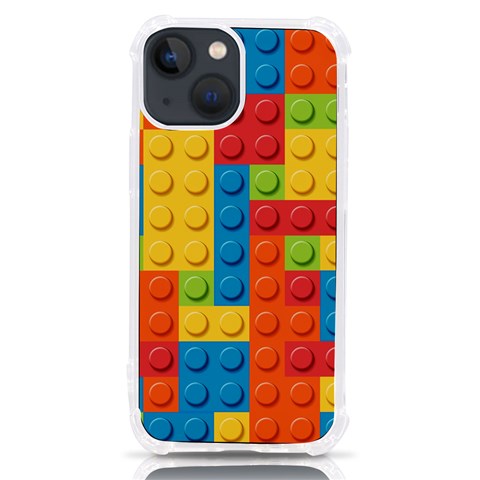 Lego Bricks, Colorful Dots Background iPhone 13 mini TPU UV Print Case from ArtsNow.com Front