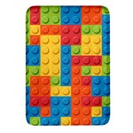 Lego Bricks, Colorful Dots Background Rectangular Glass Fridge Magnet (4 pack)