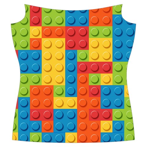 Lego Bricks, Colorful Dots Background Women s Cut Out Long Sleeve T Front