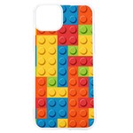 Lego Bricks, Colorful Dots Background iPhone 15 TPU UV Print Case