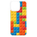 Lego Bricks, Colorful Dots Background iPhone 15 Plus TPU UV Print Case