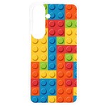 Lego Bricks, Colorful Dots Background Samsung Galaxy S24 6.2 Inch TPU UV Case