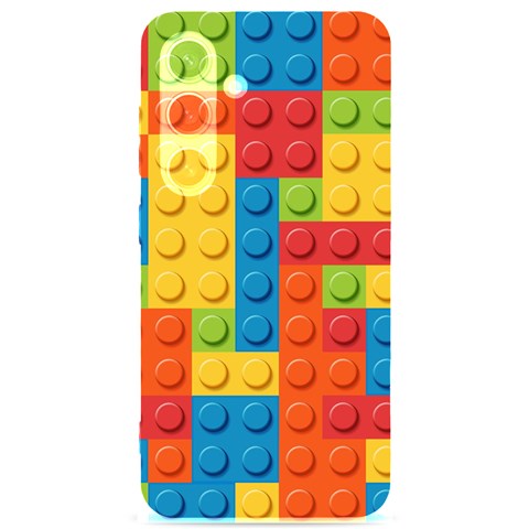 Lego Bricks, Colorful Dots Background Samsung Galaxy S24 6.2 Inch Black TPU UV Case from ArtsNow.com Front