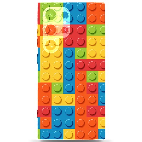 Lego Bricks, Colorful Dots Background Samsung Galaxy S24 Ultra 6.9 Inch Black TPU UV Case from ArtsNow.com Front