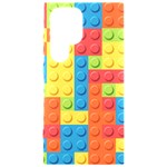 Lego Bricks, Colorful Dots Background Samsung Galaxy S24 Ultra 6.9 Inch Black TPU UV Case