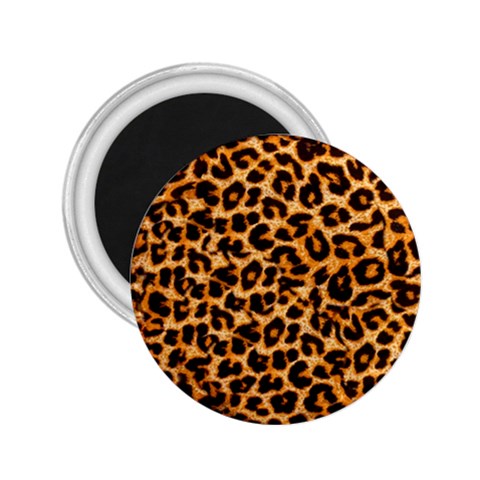 Leopard Skin Texture Macro, Brown 2.25  Magnets from ArtsNow.com Front