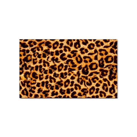 Leopard Skin Texture Macro, Brown Sticker (Rectangular) from ArtsNow.com Front