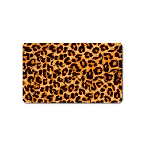 Leopard Skin Texture Macro, Brown Magnet (Name Card) from ArtsNow.com Front