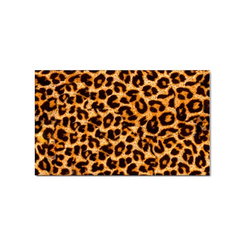 Leopard Skin Texture Macro, Brown Sticker Rectangular (100 pack) from ArtsNow.com Front