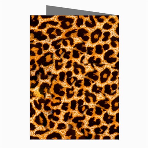 Leopard Skin Texture Macro, Brown Greeting Cards (Pkg of 8) from ArtsNow.com Right