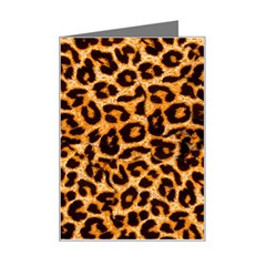 Leopard Skin Texture Macro, Brown Mini Greeting Card from ArtsNow.com Left