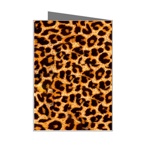 Leopard Skin Texture Macro, Brown Mini Greeting Card from ArtsNow.com Right