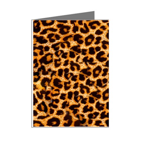 Leopard Skin Texture Macro, Brown Mini Greeting Cards (Pkg of 8) from ArtsNow.com Right