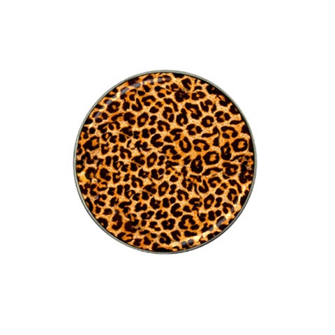 Leopard Skin Texture Macro, Brown Hat Clip Ball Marker from ArtsNow.com Front