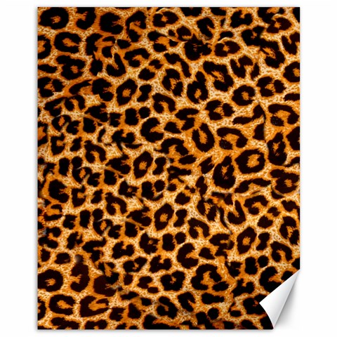 Leopard Skin Texture Macro, Brown Canvas 11  x 14  from ArtsNow.com 10.95 x13.48  Canvas - 1