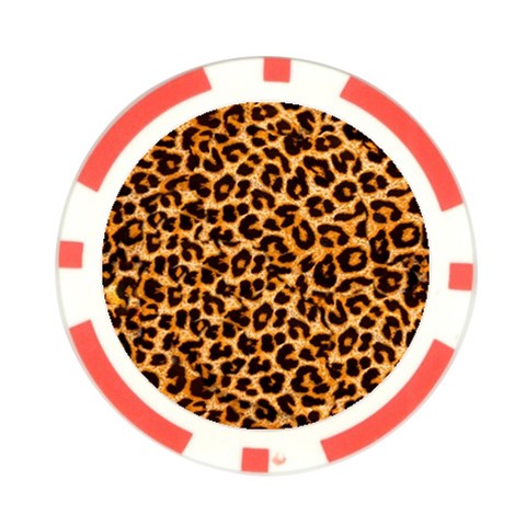 Leopard Skin Texture Macro, Brown Poker Chip Card Guard from ArtsNow.com Front