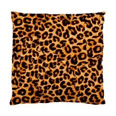 Leopard Skin Texture Macro, Brown Standard Cushion Case (Two Sides) from ArtsNow.com Back