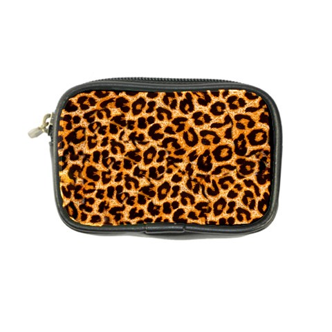 Leopard Skin Texture Macro, Brown Coin Purse from ArtsNow.com Front