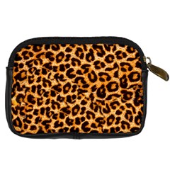 Leopard Skin Texture Macro, Brown Digital Camera Leather Case from ArtsNow.com Back