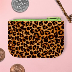 Leopard Skin Texture Macro, Brown Mini Coin Purse from ArtsNow.com Back