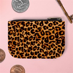 Leopard Skin Texture Macro, Brown Mini Coin Purse from ArtsNow.com Back