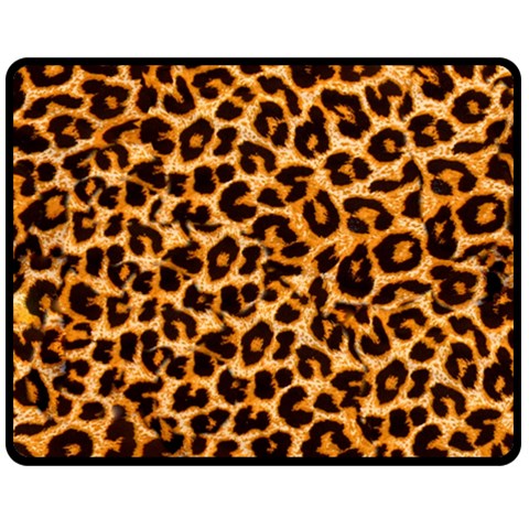 Leopard Skin Texture Macro, Brown Fleece Blanket (Medium) from ArtsNow.com 60 x50  Blanket Front