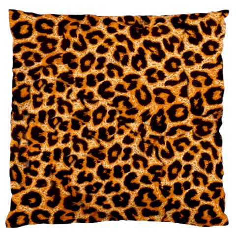 Leopard Skin Texture Macro, Brown Large Cushion Case (Two Sides) from ArtsNow.com Back