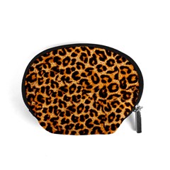 Leopard Skin Texture Macro, Brown Accessory Pouch (Small) from ArtsNow.com Front