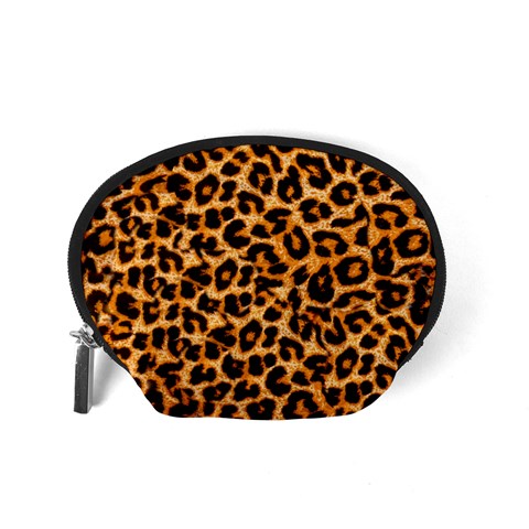 Leopard Skin Texture Macro, Brown Accessory Pouch (Small) from ArtsNow.com Back