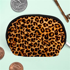 Leopard Skin Texture Macro, Brown Accessory Pouch (Medium) from ArtsNow.com Front