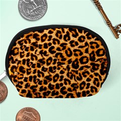 Leopard Skin Texture Macro, Brown Accessory Pouch (Medium) from ArtsNow.com Back