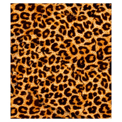 Leopard Skin Texture Macro, Brown Drawstring Pouch (Small) from ArtsNow.com Front