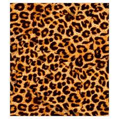 Leopard Skin Texture Macro, Brown Drawstring Pouch (Small) from ArtsNow.com Front