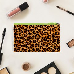 Leopard Skin Texture Macro, Brown Cosmetic Bag (XS) from ArtsNow.com Back