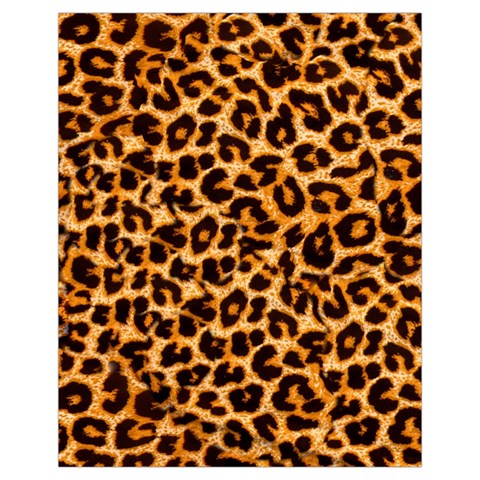 Leopard Skin Texture Macro, Brown Drawstring Pouch (XL) from ArtsNow.com Front