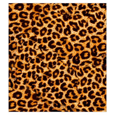 Leopard Skin Texture Macro, Brown Drawstring Pouch (2XL) from ArtsNow.com Front