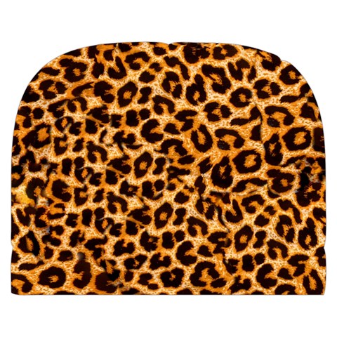 Leopard Skin Texture Macro, Brown Make Up Case (Small) from ArtsNow.com Front