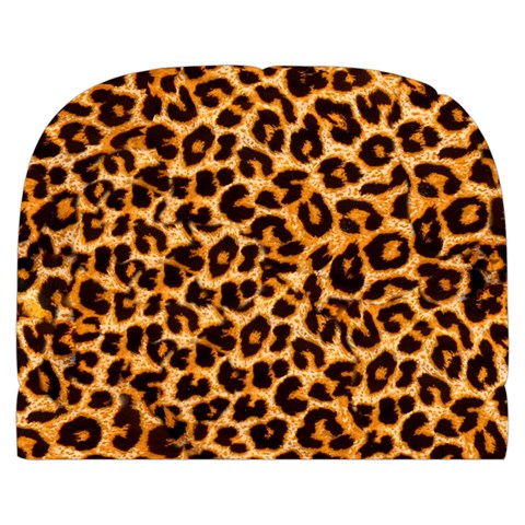 Leopard Skin Texture Macro, Brown Make Up Case (Large) from ArtsNow.com Front